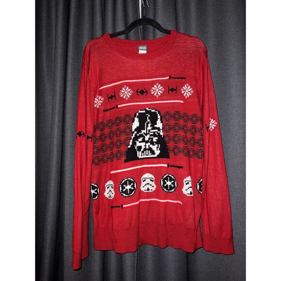 Ugly Christmas Sweater Sweaters - Ugly Christmas Sweater Xmas Size XL Star Wars